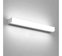 Lámpara de pared LED larga para baño, 3000 K/4000 K/6000 K, apliques de pared para interiores, luces de pared lineales para tocador, iluminación de pared moderna de aluminio simple para dormitorio, s