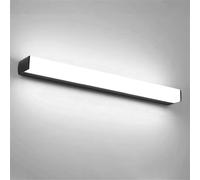Lámpara de pared LED larga para baño, 3000 K/4000 K/6000 K, apliques de pared para interiores, luces de pared lineales para tocador, iluminación de pared moderna de aluminio simple para dormitorio, s