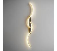 lámpara de pared LED LINEWLE LINEA LIGHTING ANTES DE LA Luz de la pared Lámpara de pared de ola moderna con luces de pared de control remoto para sala de estar Restaurante Restaurante Aravera de