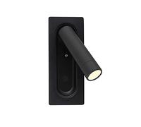 Lámpara de Pared Led Moderna Empotrada, Aplique de Pared Metálico, Aplique de Pared Cableado con Interruptor, Foco de Pared Ajustable, Lámparas de Cabecero para Dormitorio, Mesita de Noche, Sala de Es