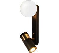 Lámpara de Pared LED Moderna, lámpara de Lectura para cabecera, lámpara de cabecera, Aplique de Pared Redondo de Metal Blanco, Foco Interior Giratorio Ajustable para Dormitorio, Sala de Estar, ho