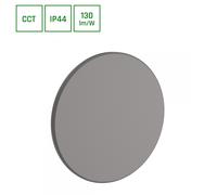 Lámpara De Pared LED PIATTA 18W CCT Lámpara Exterior 230V IP44 Gris ROUND
