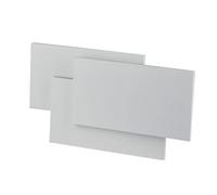 Lámpara de Pared LED Rectangular Decorativas V-TAC 12W - Cuerpo de Aluminio Fundido Blanco - Compatible con Sensor - Lámparas Modernas para Sala de Estar Dormitorios Oficina Recepción 4000K