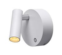 Lámpara De Pared LED Regulable, Foco Montado En La Pared Inalámbrico Con Recarga USB De 3W, Giratorio De 340 °, For Pasillo, Luz De Noche Junto A La Cama FáCil InstalacióN