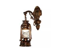 Lámpara de pared LED vintage, farol de granero, luz de pared retro de carbón y aceite