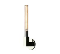 Lámpara de pared lineal de mediados de siglo de 2 luces para dormitorio, lámpara de pared de tocador de baño con tubo largo de vidrio dorado sobre espejo, estilo rústico, aplique de pared industrial n