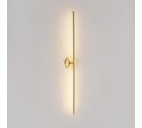 Lámpara de pared lineal - Luz LED moderna para sala de estar, dormitorio, pasillo de hotel, vestíbulo y recibidor. Diseño elegante de 80 cm, ideal para crear un ambiente acogedor junto al sofá o la c