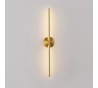 Lámpara de pared lineal - Luz LED moderna para sala de estar, dormitorio, pasillo de hotel, vestíbulo y recibidor. Diseño elegante de 80 cm, ideal para crear un ambiente acogedor junto al sofá o la c