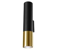 Sollux Lighting Loopez lámpara de pared 2x40 W negro-oro SL.0950