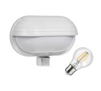 Lámpara de pared Maclean con sensor PIR máx. 60W 180° MCE33 W + LED 8W