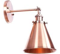Lámpara de Pared Moderna, Aplique Ajustable, lámpara de Lectura de cabecera, Pantalla de Hierro de Estilo Minimalista Retro, Accesorios de iluminación para Loft, Cocina, Dormitorio, Pasillo, casa