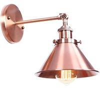 Lámpara de Pared Moderna, Aplique Ajustable, lámpara de Lectura de cabecera, Pantalla de Hierro de Estilo Minimalista Retro, Accesorios de iluminación para Loft, Cocina, Dormitorio, Pasillo, casa