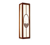 Lámpara de Pared Moderna de Nogal para Dormitorio, Estilo Villa China, para Pasillo, Recibidor, Fondo de Tv, Escalera, Pasillo, Luz Cálida, 15 X 45 Cm./Cambio de Luz Tricolor/15 * 67 cm