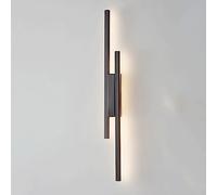 Lámpara de Pared Moderna de Tira de Metal de 36 W para Interiores, Dormitorio, Pasillo, Aplique de Pared Largo de 360° con iluminación de 3 Modos de Color, Ideal para Salas de Estar Sencillas, Fondo,