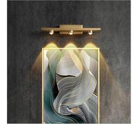 Lámpara de pared, moderna lámpara espejo LED lujo cobre for interior, porche, pasillo, decoración, luces largas, tocador, lavabo, baño,Candelabros