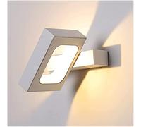 Lámpara de Pared Moderna, luz de Lectura para cabecera, Luces de cabecera, Aplique de Pared LED de Metal, Foco Interior Giratorio, luz de Pared con ángulo Ajustable para Dormitorio, Sala de Estar