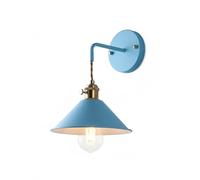 Lámpara de pared moderna nórdica colgante con cable, aplique de pared con cuerpo de metal pintado mate, lámpara de lectura de mesita de noche, lámpara de pared industrial con latón para tocador de ba