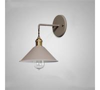 Lámpara de pared moderna nórdica colgante con cable, aplique de pared con cuerpo de metal pintado mate, lámpara de lectura de mesita de noche, lámpara de pared industrial con latón para tocador de ba