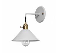 Lámpara de pared moderna nórdica colgante con cable, aplique de pared con cuerpo de metal pintado mate, lámpara de lectura de mesita de noche, lámpara de pared industrial con latón para tocador de ba
