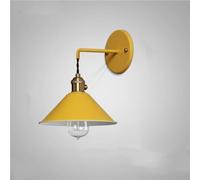 Lámpara de pared moderna nórdica colgante con cable, aplique de pared con cuerpo de metal pintado mate, lámpara de lectura de mesita de noche, lámpara de pared industrial con latón para tocador de ba