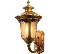 Lámpara de Pared Moderna para Exteriores, Estilo Granero, Impermeable, con Vaso de Agua, Bronce rústico Negro, iluminación de Porche Estilo Granja para Patio, Garaje y jardín (bron