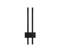 Lámpara de Pared Moderna para Interiores, Color Negro, con Montaje en Pared Izquierdo y Derecho, Ideal para Sala de Estar, Dormitorio, Pasillo, decoración del hogar (3 Colores medianos).