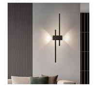 Lámpara de Pared Moderna para Interiores, Color Negro, con Montaje en Pared Izquierdo y Derecho, Ideal para Sala de Estar, Dormitorio, Pasillo, decoración del hogar (3 Colores Disponibles).