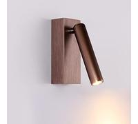 Lámpara de pared moderna y sencilla, LED de lectura, 3W, ajuste de 360°, vestidor, dormitorio, pasillo de la sala de estar, terraza de villa, balcón de jardín./Blanco/Luz blanca verdadera (Color: Mar