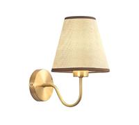 Lámpara de pared nórdica vintage, apliques de pared duraderos, apliques de pared personalizados, lámparas de pared de tela, iluminación de pared sencilla para dormitorio, sala de estar y comedor.