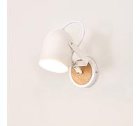 Lámpara de Pared Nordicaron Decorativa con Kit de Madera Dormitorio Lámpara de Lectura en la Mesilla de Noche Luminarias Led Lámparas de Pared para Salón Pasillo Hotel Iluminación de Pared (B