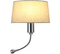 Lámpara de Pared Nueva de Tela para Interiores, Moderna, Aplique de Mesita de Noche, Murale Luminaire con Lámpara de Lectura, Hogar, Hotel, Luces de Pared Led Decorativas, Lámpara de Pared/A1