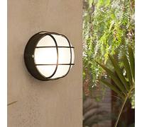 Lámpara de Pared para Exteriores de jardín de Villa Europea, Impermeable, IP44, Redonda, de Aluminio, acrílico, pequeña, Vintage, Exterior, Patio, jardín, Villa, Aplique, balcón, Granero, E27