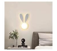 Lámpara de Pared para habitación Infantil, Sencilla y Bonita, para decoración de Interiores, luz LED para mesita de Noche de Dormitorio de niño y niña (frío)