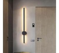 Lámpara de pared regulable tres colores, farol LED techo, aplique tubo moderno largo, lámpara mesita noche aluminio, 38W,luces colgantes