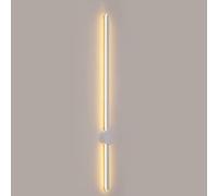 Lámpara de pared regulable tres colores, farol LED techo, aplique tubo moderno largo, lámpara mesita noche aluminio, 38W,luces colgantes