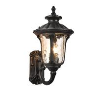 Lámpara de Pared Retro Europea, Al Aire Libre, E27, 24W, Vestidor, Dormitorio, Pasillo Sala Estar, Terraza Villa, Balcón Jardín./Brass/Warm Light/Negro/Luz Calida