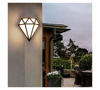 Lámpara de pared retro luz de pared al aire libre Europa Europa Lámpara de apliques impermeable Puerta de jardín exterior Lámpara de porche V-Heligio Decorar luces de pared de la habitación (medio
