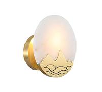 Lámpara de Pared Retro Totalmente de Cobre, Accesorio de iluminación Interior, Pantalla de mármol. Todo el Cuerpo de la lámpara de Cobre es Fuerte y