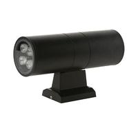 Lámpara de Pared Simple Moderna, lámpara de Pared pequeña, LED de Doble Cabeza, 6W, 9W, 18W, vestidor, Dormitorio, Pasillo de Sala de Estar, terraza de Villa, balcón de jardín./Blanco2*6W/Luz Blanca