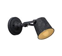 Lámpara de Pared Vintage, iluminación de Pared para Interiores, Estilo Rural Americano, Ajustable, de un Solo Cabezal, de Hierro Forjado, para Lectura Junto a la Cama, lámpara de Pared de hi