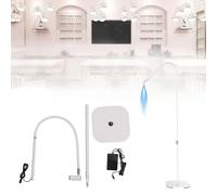 Lámpara de pegamento para extensión de pestañas, 5 niveles de brillo, ajuste de altura, cuello de cisne flexible, curado de pestañas, luz LED, salón de belleza