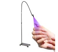 LáMpara De Pegamento Para Extensiones De PestañAs Led De 5 W - Control Por Pedal, Secado RáPido En 2-3 Segundos - TamañO De Punto Ajustable, Tres Colores Ajustables - LáMpara De Curado,Black