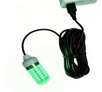 Lámpara de pesca genérica verde, foco USB de 8 W, luz verde atractiva para peces con cable impermeable de 5 metros, para Calamar Caballa Bonite Pesca en barco
