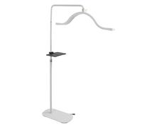 Lámpara de Pestañas de Pie, Luz de Pestañas de Media Luna 3200K a 5600K Enchufe UE 100 a 240V para Transmisión en Vivo (White)