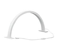 Lámpara de Pestañas para Extensiones de Pestañas, Luz de Luna LED de 28 Pulgadas y 35 W, Lámpara de Media Luna Regulable para Pestañas, Facial, Tatuaje, Esteticista (Enchufe de