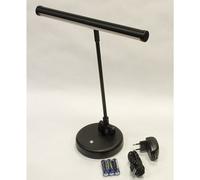 Lámpara De Piano LED Luz De Notas Mesa Luz Fría USB Batería Negra