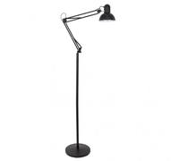 Lampara de Pie Articulable RUTILO 1xe27 Negro Mate 180 cm Fabrilamp
