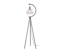 Lámpara de pie austell metal 171 cm - negro/blanco [lux.pro]