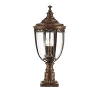 Lámpara de Pie Bronce Acero Exterior H: 64cm Rústico Jardín Camino Terraza