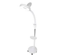 Lámpara de Pie con Lupa Lámpara con 8 Lupas Lámpara de Pie de Luz Fría LED Ajustable para Manualidades Costura Tatuaje